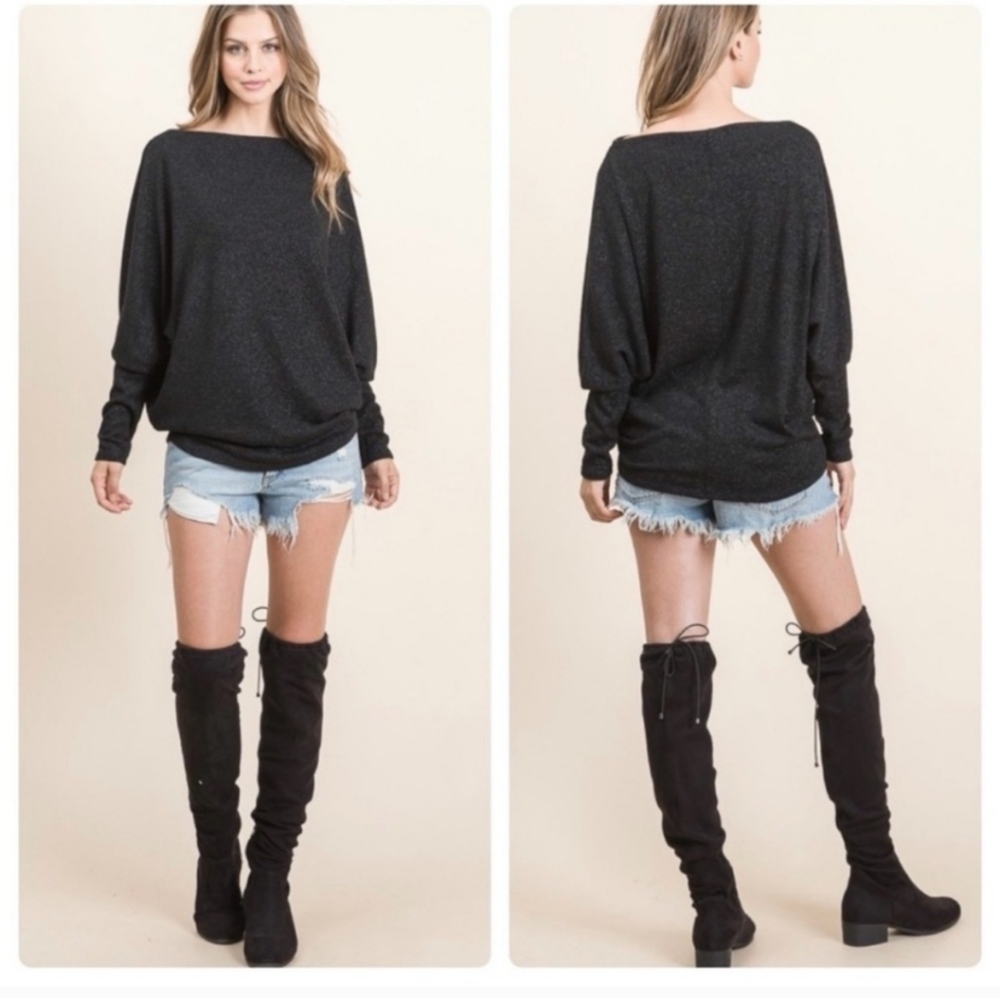 Black Dolman sleeve Top✨️ - Picture 2 of 13